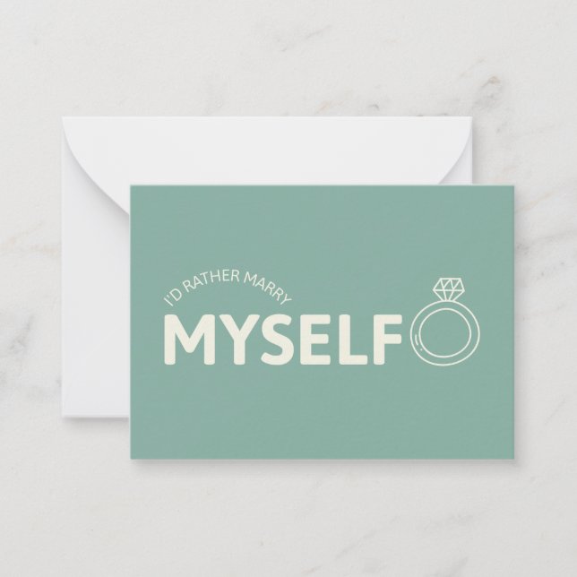 De Correspondance Carte 'Je préférerais m'épouser moi-même' (Devant)