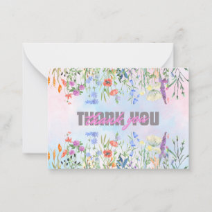 De Correspondance Carte Merci Floral Elegance
