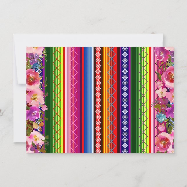 De Correspondance Carte mexicaine Miss Quinceañera Rose & or (Devant)