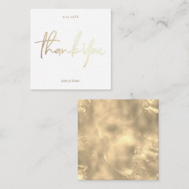 De Correspondance Carte personnalisée Merci Mariage avec enveloppe (Devant / Derrière)