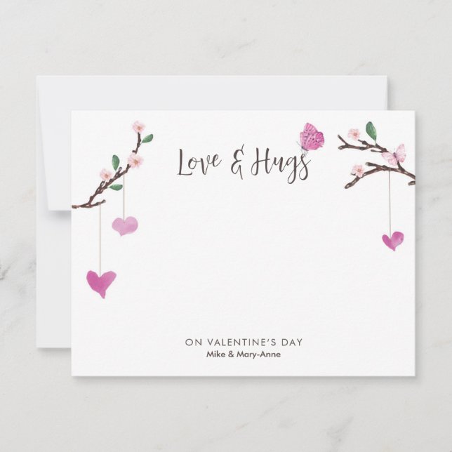 De Correspondance Carte personnalisée Valentines Day Note (Devant)