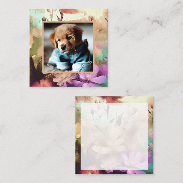 De Correspondance Carte photo florale spéciale (Devant / Derrière)