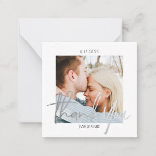 De Correspondance Carte photo personnalisé Merci Mariage avec envelo