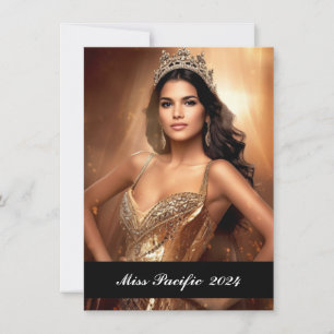 De Correspondance Carte photo personnalisé Pageant
