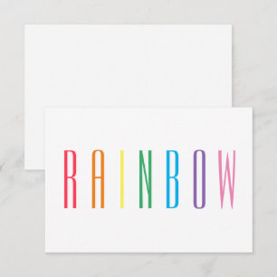 De Correspondance Carte plat RAINBOUR 3,5x5