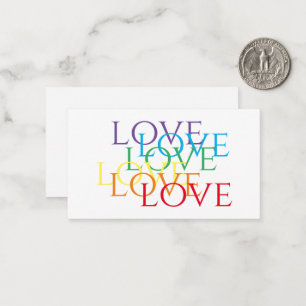 De Correspondance Carte plat RAINBOVE LOVE 3.5x2