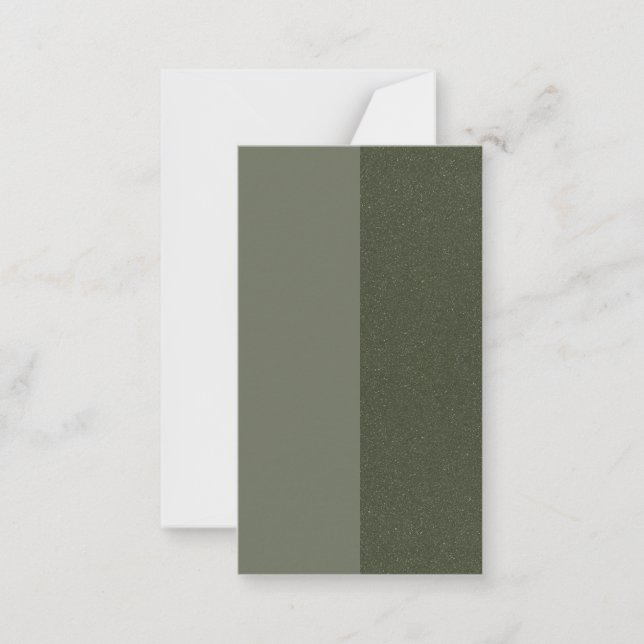 De Correspondance Carte Plat Texturée Split Moss Green - Personnalis (Devant)