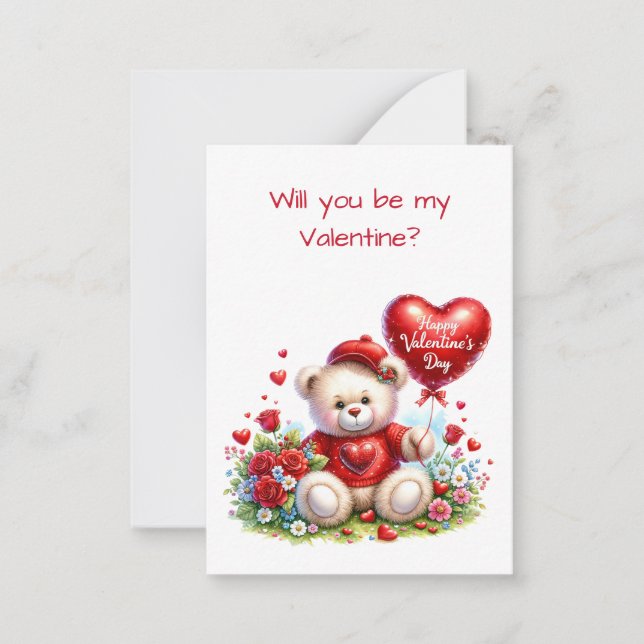 De Correspondance Carte plate à échanger pour la Saint-Valentin avec (Devant)