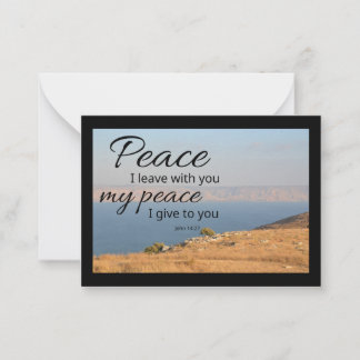 De Correspondance Carte plate John 14:27 | Paix je vous laisse