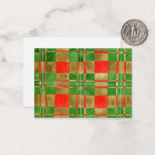 De Correspondance Carte plate MAC GREGOR TARTAN 3,5 x 2,5