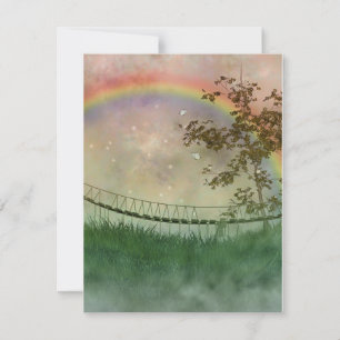 De Correspondance Carte plate Rainbow Bridge avec enveloppe