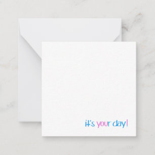 De Correspondance Carte pour notes d'anniversaire
