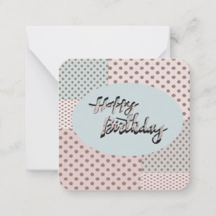 De Correspondance Carte pour notes d'anniversaire Polka Dot