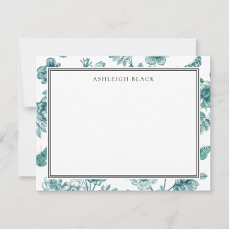 De Correspondance Carte pour notes Herbarium Butterfly Toile