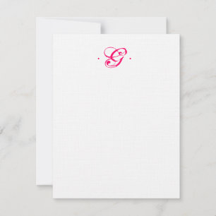De Correspondance Carte pour notes initial