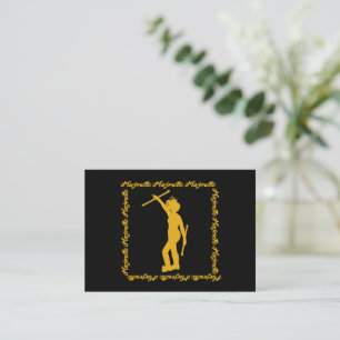 De Correspondance Carte pour notes Majorette Twirler #4 ( Noir Jaune