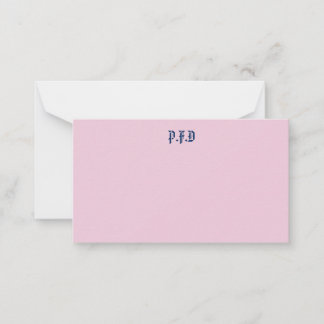 De Correspondance Carte pour notes monogramme