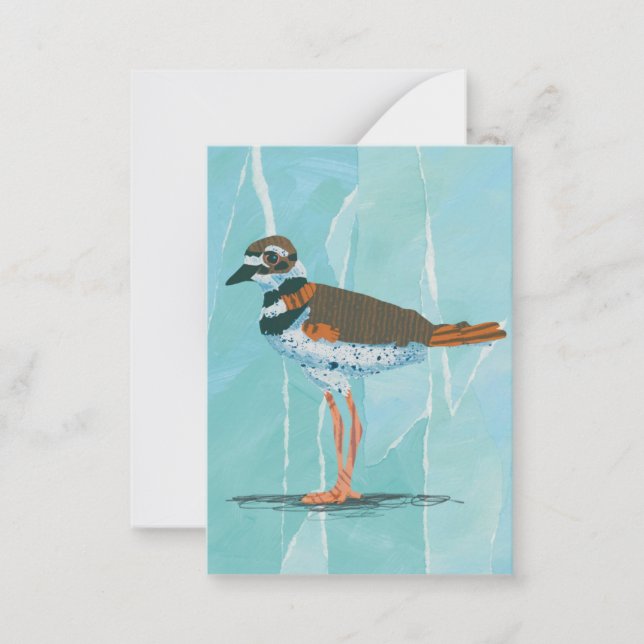De Correspondance Carte pour notes noir d'oiseaux tueurs (Devant)
