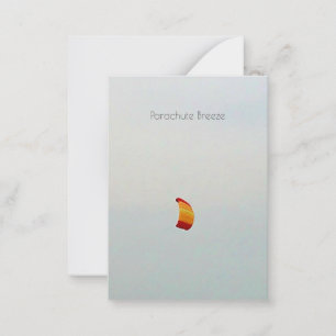 De Correspondance Carte pour notes personnalisé Parachute Breeze