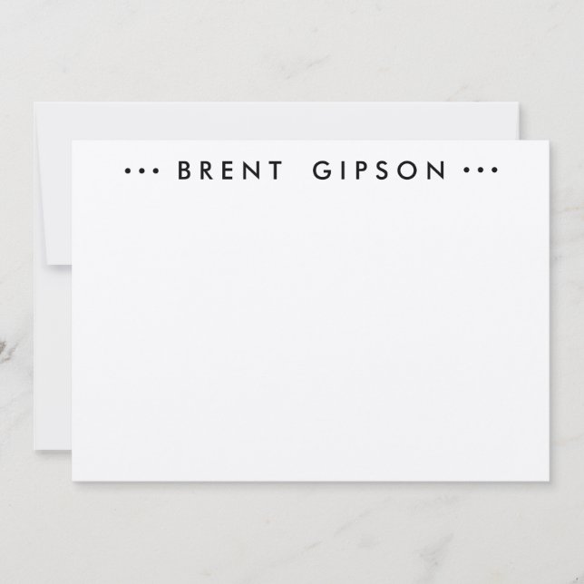 DE CORRESPONDANCE CARTE POUR NOTES STATIONNAIRE (Devant)