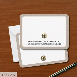 De Correspondance Carte professionnelle Gold Logo Business Note
