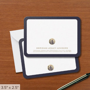 De Correspondance Carte professionnelle Gold Logo Business Note