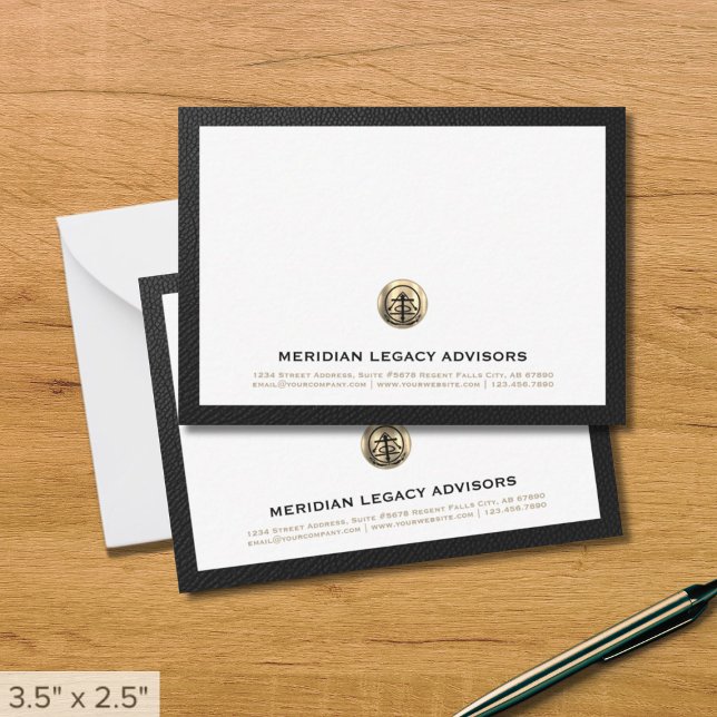De Correspondance Carte professionnelle Gold Logo Business Note (Créateur téléchargé)