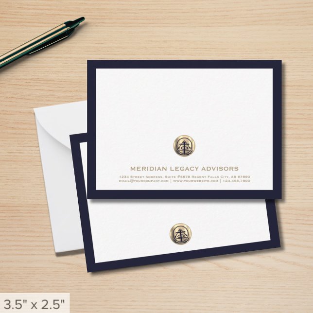 De Correspondance Carte professionnelle personnalisée Gold Logo (Créateur téléchargé)
