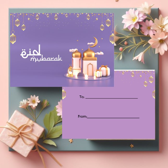 De Correspondance Carte Purple Aïd Moubarak (Créateur téléchargé)