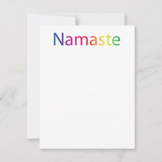 De Correspondance Carte Rainbow Namaste Flat