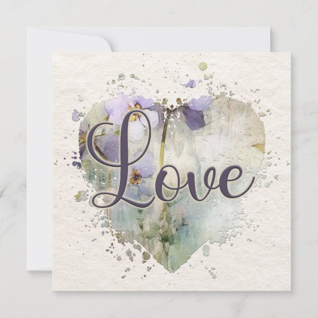 De Correspondance Carte Romantique Love Heart Note (Devant)