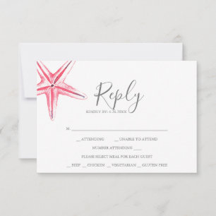 De Correspondance Carte RSVP Aquarelle