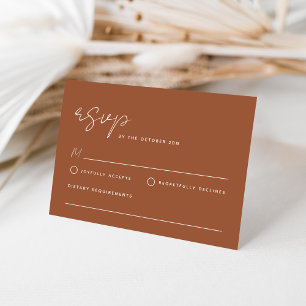 De Correspondance Carte RSVP minimaliste simple