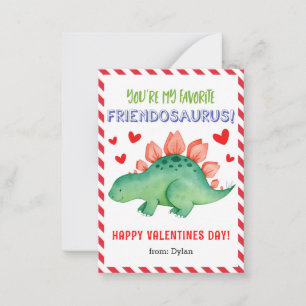 De Correspondance Carte Saint Valentin Dinosaur pour enfants