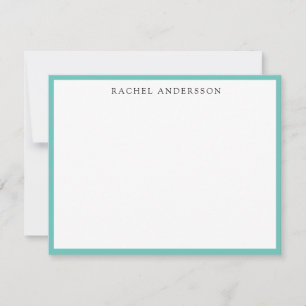 De Correspondance Carte simple à bordure minimaliste classique