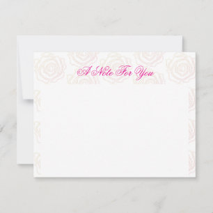 De Correspondance Carte simple 'Bold Rose'