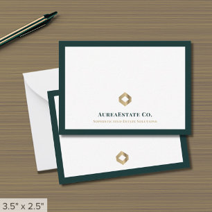 De Correspondance Carte simple logo or