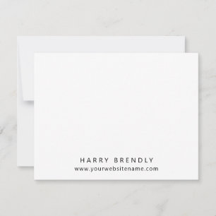 De Correspondance Carte simple minimaliste minimaliste blanche