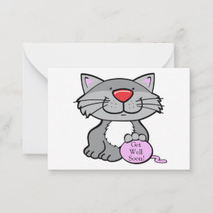De Correspondance Carte Sympathy Chat gris mou