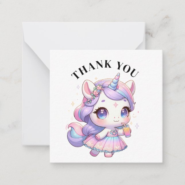De Correspondance Carte Unicorn Merci (Devant)