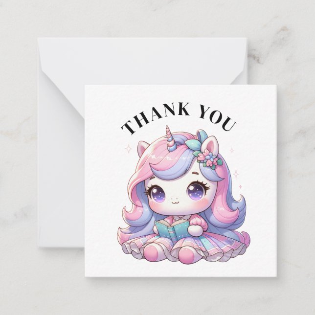 De Correspondance Carte Unicorn Merci (Devant)