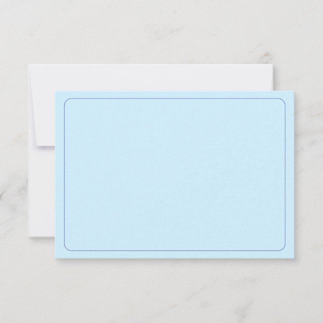 De Correspondance Carte vierge tout événement bordure bleue (Devant)