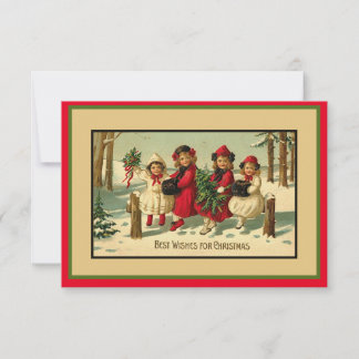 De Correspondance Carte Vintage Christmas Flat Note