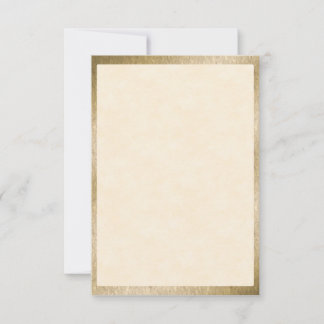De Correspondance Carte Vintage Gold Foil