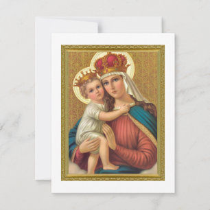 De Correspondance CARTE vintage MADONNA ET CHRISTMAS POUR ENFANTS