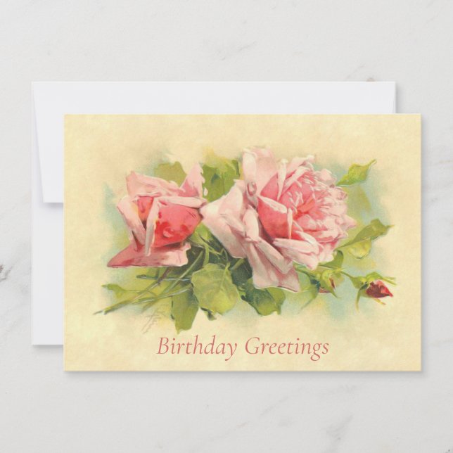 De Correspondance Catherine Klein Rose Spray Anniversaire Carte post (Devant)