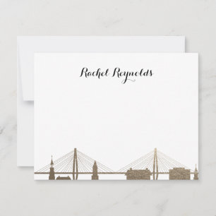 De Correspondance Charleston Caroline du Sud Carte pour notes d'or F