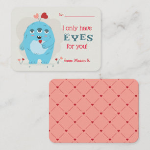 De Correspondance Classe Saint-Valentin pour la carte Monster