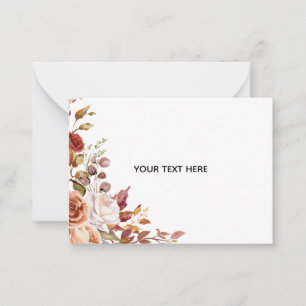 De Correspondance Créez votre propre carte plate à motif floral