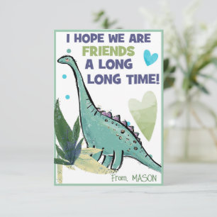 De Correspondance Dinosaur Carte Saint-Valentin pour enfants amis